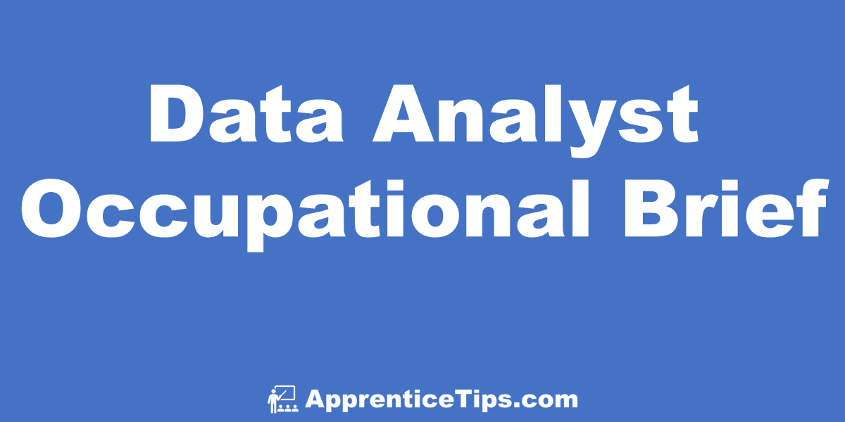 data analyst occupational brief