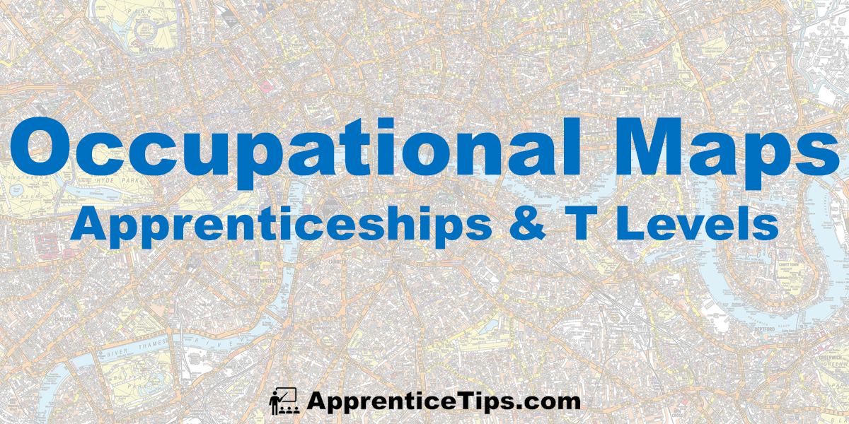 occupational maps t levels and apprenticeships