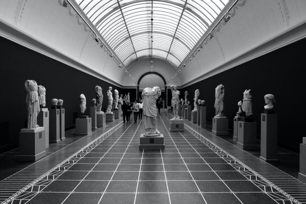 Black & White Gallery where a Cultural Heritage Conservator Apprentice would work