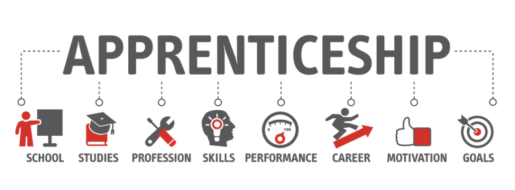 Apprenticeship: school, studies, profession, skills, performance, career, motivation, goals
