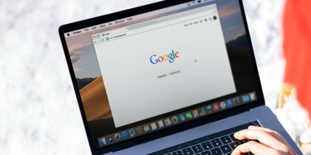 The search bar of the Google search engine