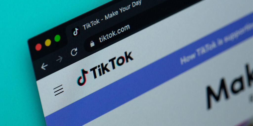 Image of TikTok site