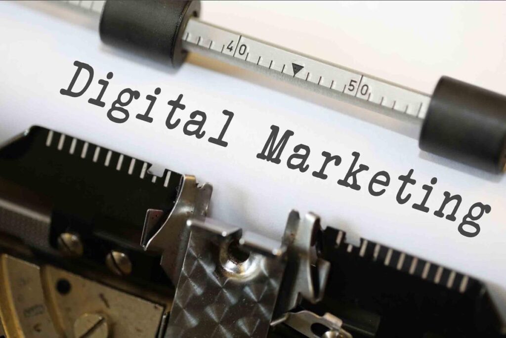 Digital Marketing, Typewriter,