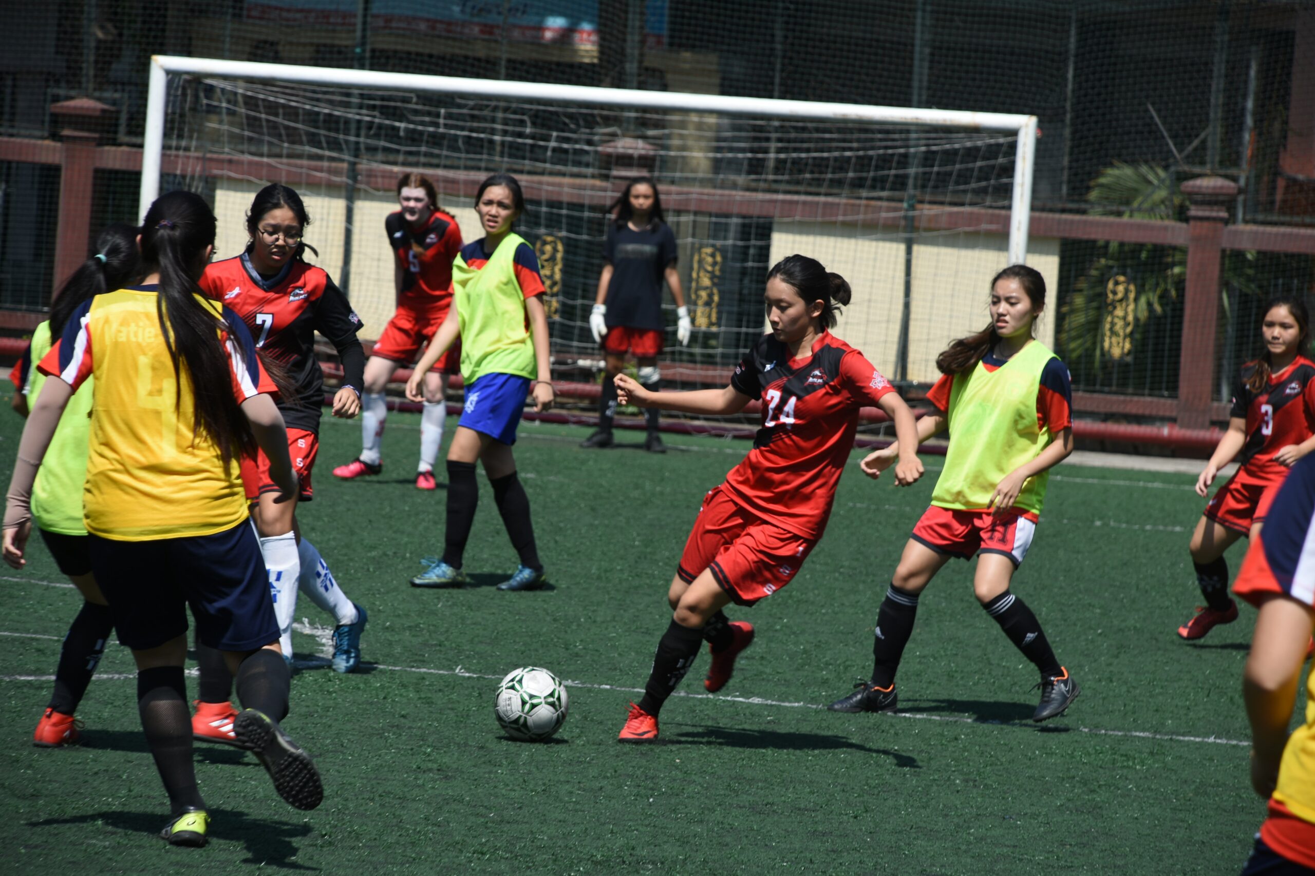 sporting professionals engaging in football