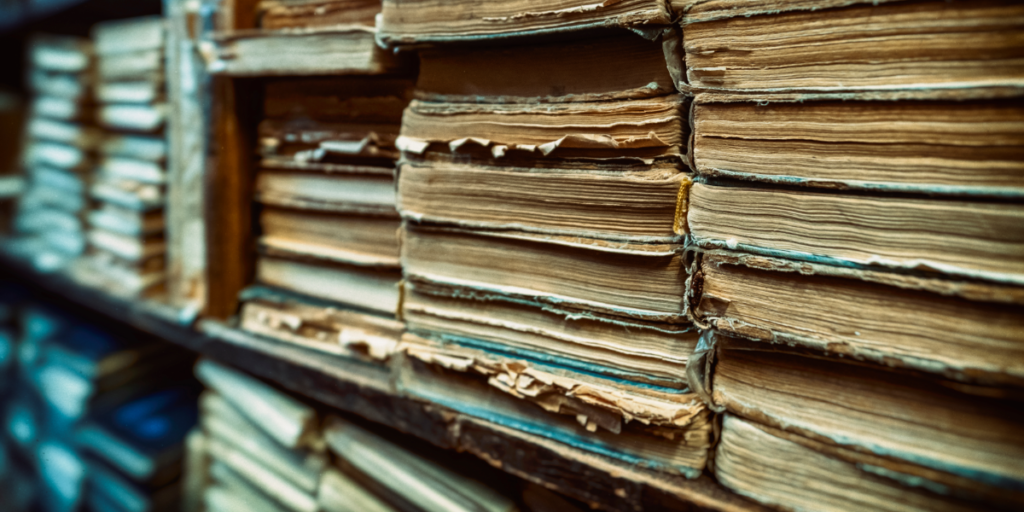 Archivist and Record Manager Apprenticeship. An image of potential artefacts and documents that the apprentice will be looking after.